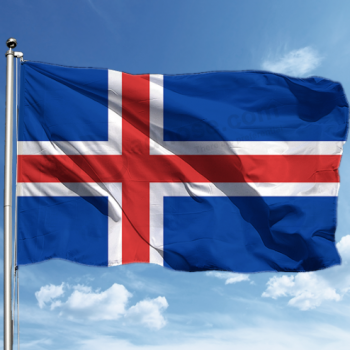bandeiras nacionais do país islandês bandeira de islândia ao ar livre personalizada