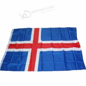 3x5ft 폴리 에스터 세계 국가 아이슬란드 국기