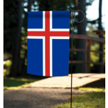 Hot selling garden decorative Iceland flag with pole