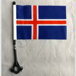 bandera nacional de bicicleta de islandia / bandera de bicicleta de país