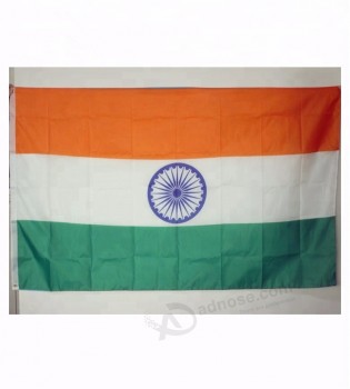 bandeira de país de poliéster de estoque barato Índia