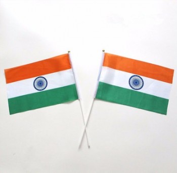 bandeira decorativa arco-íris personalizado logotipo india mão bandeira