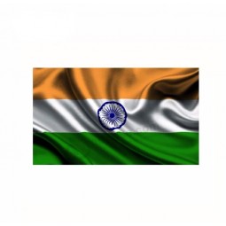 bandera de poliéster india personalizada, bandera nacional al por mayor