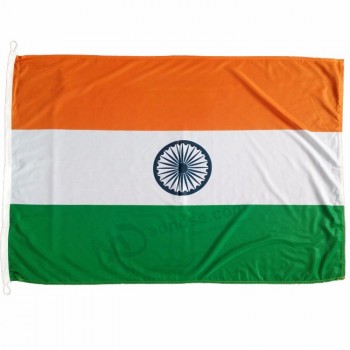 고품질 인도 국기 국기 국기 110g 폴리 에스터 3x5ft