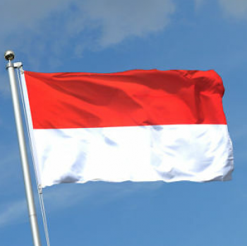 hoge kwaliteit Indonesië land vlag outdoor decoratieve Indonesië opknoping nationale vlag