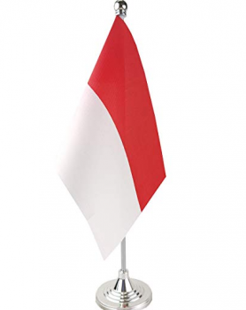 professional printing indonesia national table flag with matel base
