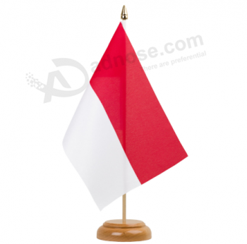 изготовленный на заказ национальный флаг таблицы флагов стола страны индонезии