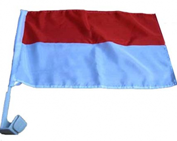 30*45cm polyester material Indonesia car clip flag with pole