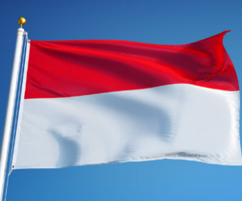 tela de poliéster bandera nacional de indonesia