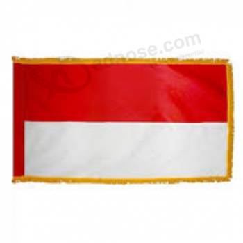 Bandera nacional de borla de poliéster indonesia para colgar