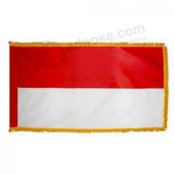 Polyester Indonesia national tassel flag for hanging