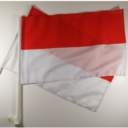 Outdoor polyester Indonesia national car window flag