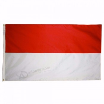 tela de poliéster país nacional 3 x 5 pies bandera de indonesia