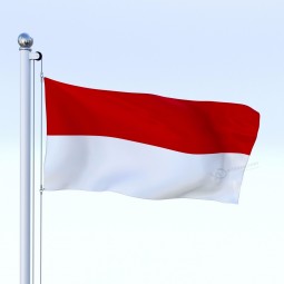 high quality polyester indonesia national flag