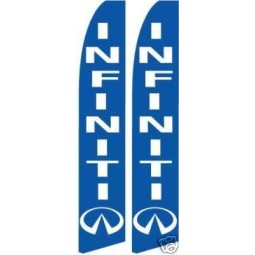 인피니티 페더 배너 플래그 (전체 키트, 2 개 묶음)