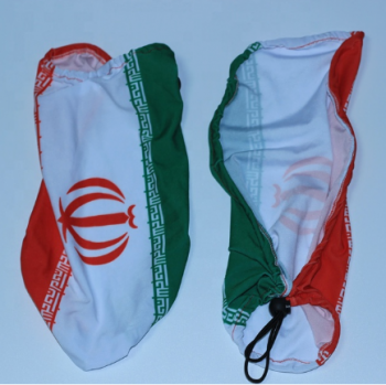 26 * 28 cm poliéster y spandex tela bandera del coche de Irán