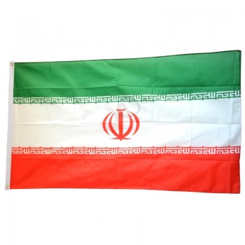 bandera iraní 3x5 FT colgando bandera nacional del país de Irán