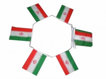 voetbalsport 75D polyester iran bunting vlag