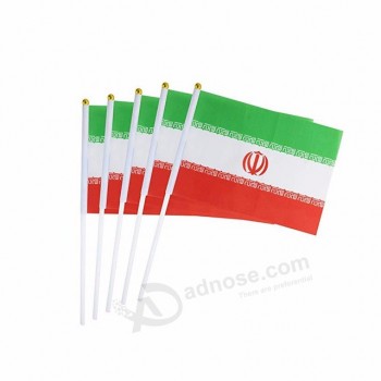 イベントのデジタル印刷イランの手を振る旗
