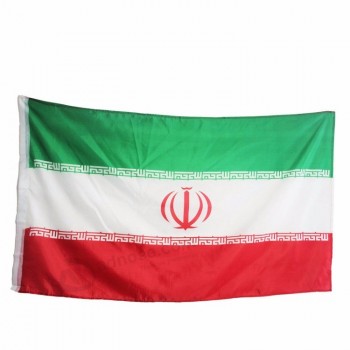 material de tecido de poliéster 3x5 bandeira nacional do país personalizado irã