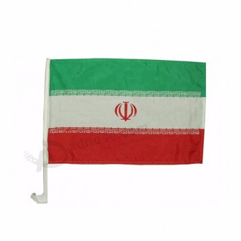 Promotional cheap Middle East Iran car window flags