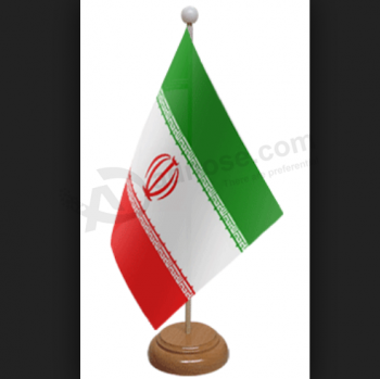 iran tafelvlag met metalen voet / iran bureauvlag met standaard