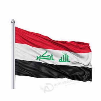 Het hete verkopen irakese vlaggen met logo op maat