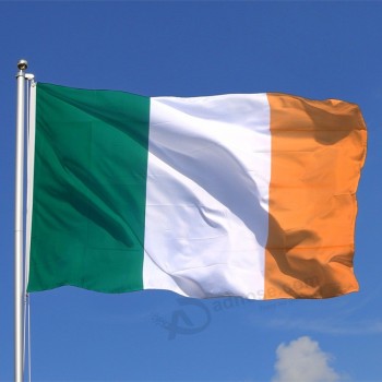bandera irlandesa de poliéster colgante de alta calidad al aire libre