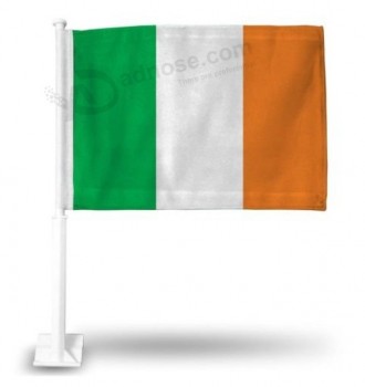 bandeira verde branco laranja irlanda carro bandeira carro irlandês