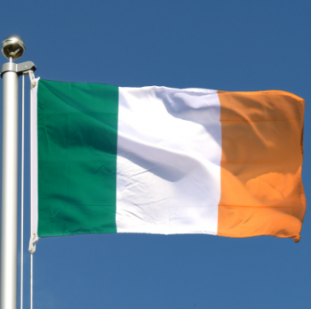 Buena calidad 3x5ft gran poliéster irlanda país nacional bandera irlandesa