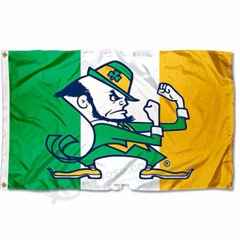 Custom Notre Dame Large Ireland College Flag