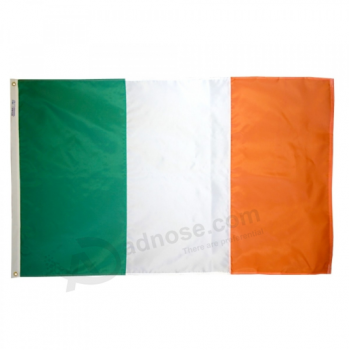 bandera de país de Irlanda 3x5ft personalizada hecha en China