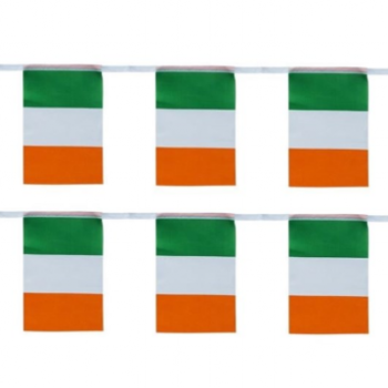 14 * 21 cm china fabricante pendurado bandeira bunting irlanda