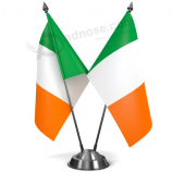 Custom polyester Ireland table meeting desk flag