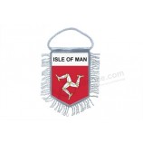 mini banner flag pennant window mirror cars country banner isle of man