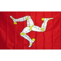 isle OF MAN country 3'X 5' poly flag