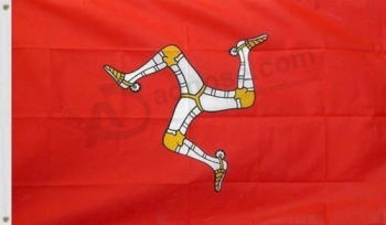 Albatros 3 ft x 5 ft Insel Man Flag Banner Messing Ösen britischen Inseln indoor