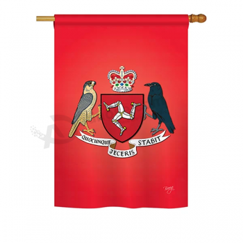bandera de la casa de poliéster de dos lados de la isla de Man