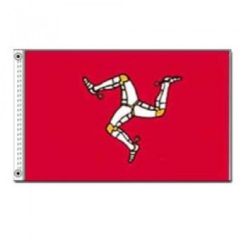 Bandeira da ilha de Man (3 pés x 5 pés) com preço barato