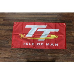 TT Banner Flagge Insel Man Red Motorrad Rennen Motogp Moto GP Neu