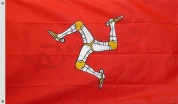 flag of A ilha de Man 3x5 mann manx triskelion TT corrida de motocicleta três pernas