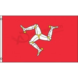 Flag of the Isle of Man 3x5 Mann Manx Triskelion TT Motorcycle Race Three Legs