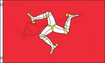 Flag of the Isle of Man 3x5 Mann Manx Triskelion TT Motorcycle Race Three Legs