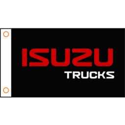 Autofahne benutzerdefinierte flagge auto isuzu banner 3x5ft 100% polyester