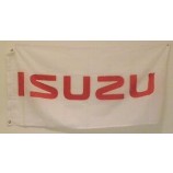 Details über die Isuzu-Flagge können für PKW-LKW-Haus nach Hause Fahnenmast Wand oder Mancave verwendet werden