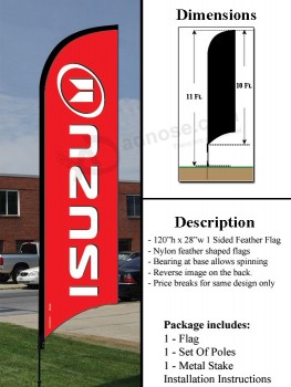 10ft. Federflagge - isuzu