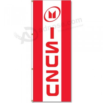 批发定制高品质3x8 ft。垂直isuzu徽标标志