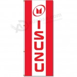 kundenspezifische hochwertige 3x8 ft. vertikale isuzu Firmenzeichengroßhandelsmarkierungsfahne