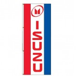 isuzu Logo vertikale Nylon Banner Flagge