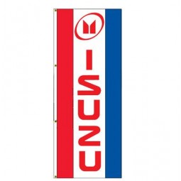 isuzu Logo vertikale Nylon Banner Flagge